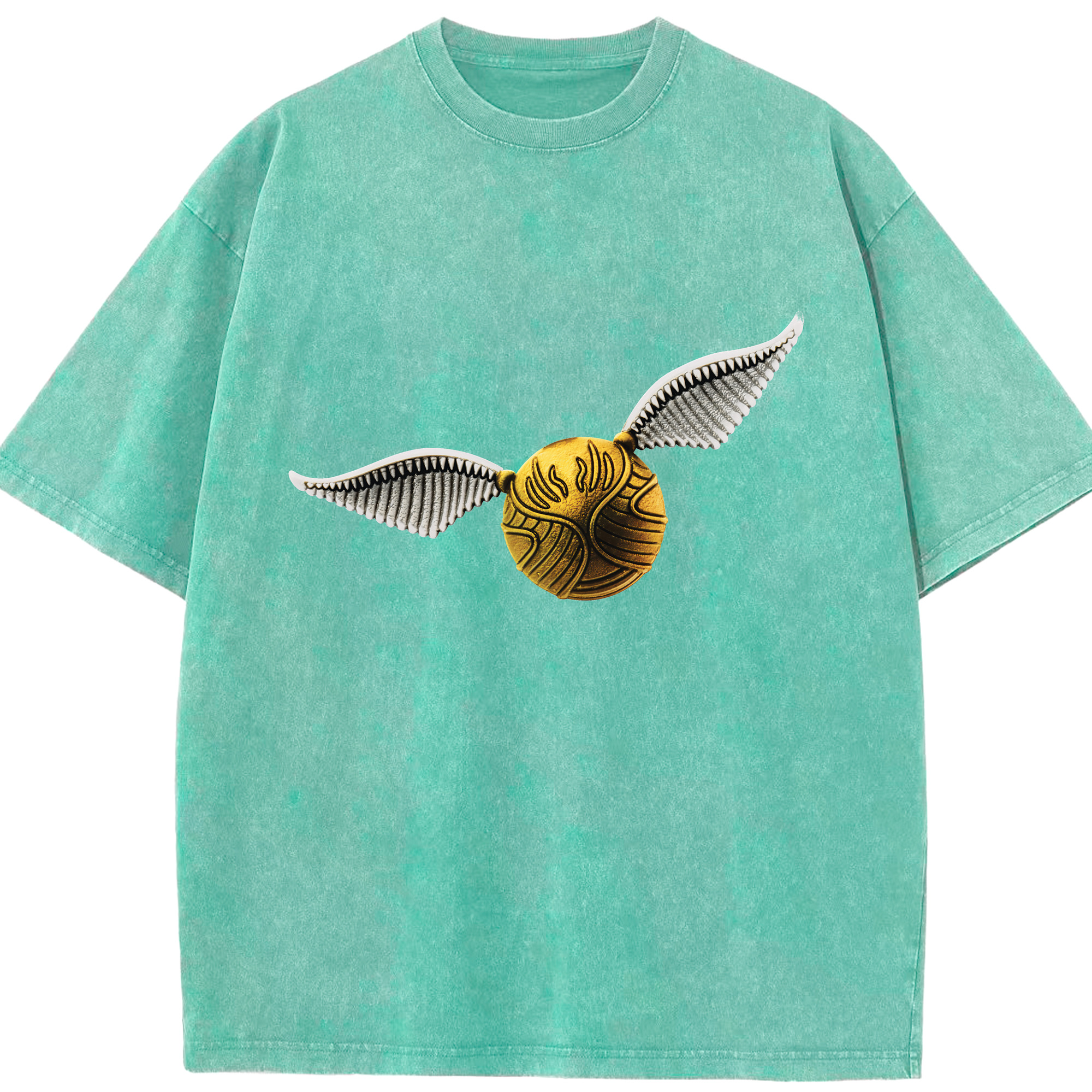 （画像用） Harry Potter ハリー・ポッターシリーズ 綿100% ヴィンテージ風 半袖Tシャツ（フロントプリント）